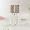 New Design Plastic Mascara Lipgloss Tube Packaging 3ml 6ml Luxury Unique Empty Rhinestone Lip Gloss Wand Tube