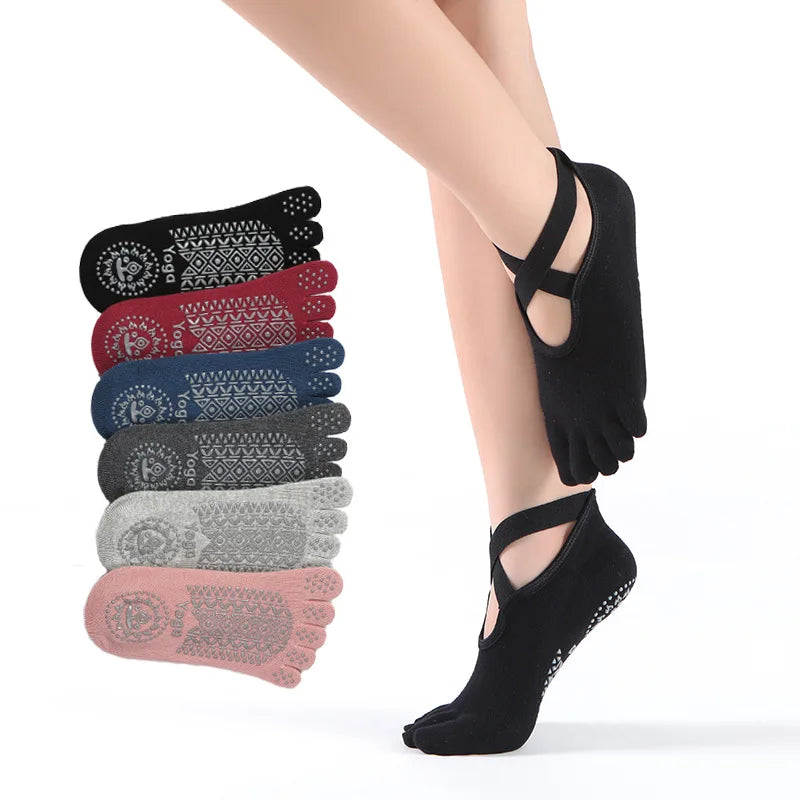 Barre Ballet Cotton Dance Customised Sports Socks Pilates Non-slip Grips Women Yoga Socks
