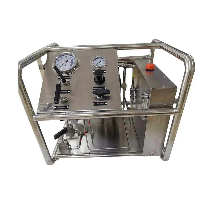 Customized USUN Model:US-AT400 ultra High Pressure air Driven Hydraulic test Pump Unit with Multiple Outlet Ports