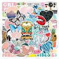 50pcs Sticker Packs Small Fresh Set Waterproof Graffiti Stickers for Laptop Scooter Water Bottle Luggage Notebook Wall Decal