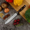 5 Inch 3Cr13 Stainless Steel Kitchen Utility Knife with Ergonomic Micarta and S/S 430 Handle Eco-Friendly Gift Box