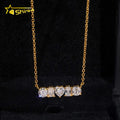 New Style Fashion Pendant Necklaces 925 Silver Gold Plated Iced Out Moissanite Diamond Pendant Necklace Christmas Gift