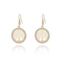 HP Tree of Life Pendant Brass Alloy Jewelry Tree of Life Necklace Earrings Set Wholesale for Women