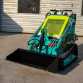 Small Machine Narrow Space 360 Steering Mini Skid Steer Wheel Loader for Lawn Mower