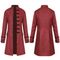 Adult Men Medieval Larp Costume Leopold Gambeson Canvas Suede Turtleneck Jacket Battle Hero Outfit Winter Coat Costume