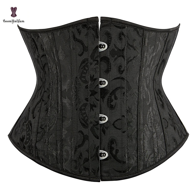 High Compression Waistband Brocade Weight Loss Short Torso Slimming Corsets Belt 24 Robs Girdle Sheath for Tummy Control