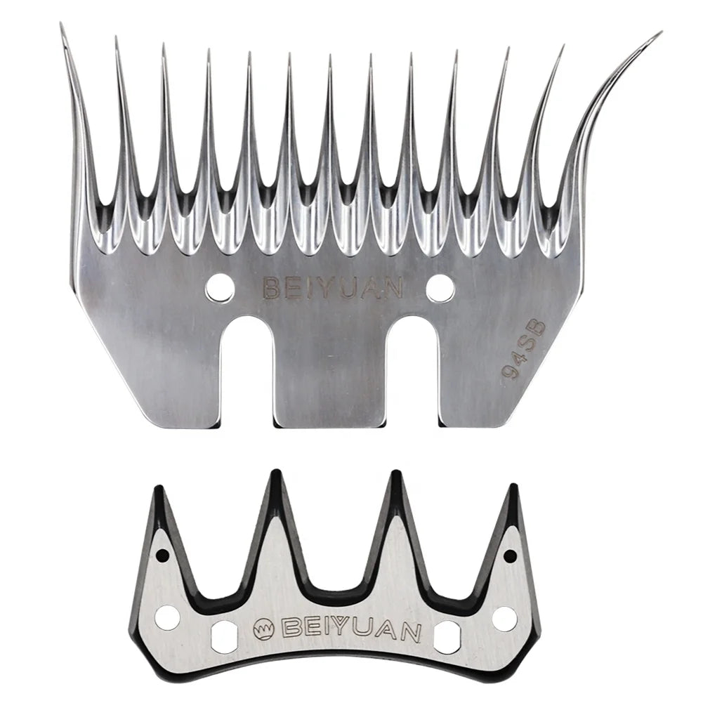 Sheep Hair Clippers Curved Blade 13 Teeth Curved Head Goat Wool Shearing Machine Steel Combs for Sheep Lamb Goat
