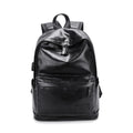Custom Fashion Pu Leather School Backpack for Teens Modern & Stylish with USB Waterproof and Zipper Closure Polyester Lining