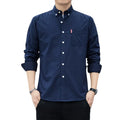 Men's Shirts Casual Long-sleeved Slim Shirts Fashion Shirt
