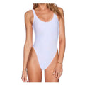 Hot Selling Classic Solid Color Backless Conservative One Piece Bikini Women Swimsuit Swimwear