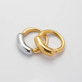 Fashion Non Tarnish Jewelry Waterproof 18K Gold Plated Stainless Steel Two Tone Smile Chunky Ring Statement Ring YF3592