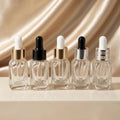 10ml square Glass Eyedropper Bottle Cosmetics Perfume Essence Packaging Transparent Eyedropper Bottle
