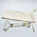 HY Good supply care products crystal Clear quartz face roller