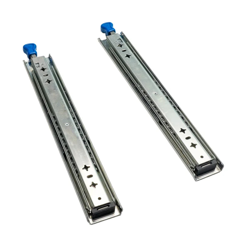 Trusted Globally 53mm Heavy Duty Ball Bearing Full Extension Drawer Slides Locking System for Kitchen Bathroom Warehouse