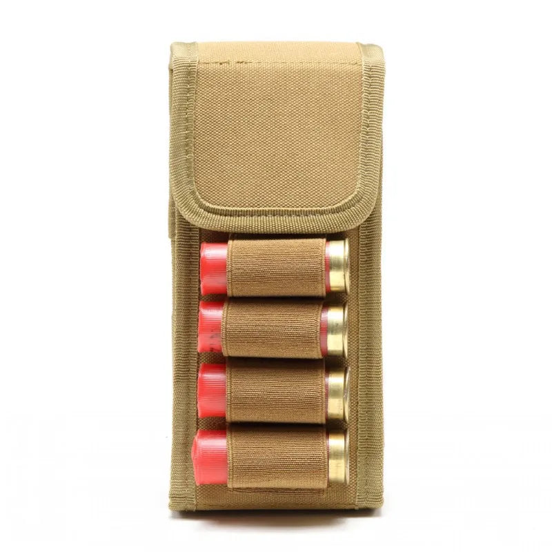 Tactical Molle Magazine Pouch Holsters 16 Round 12 Gauge Ammo Shells Holder Hunting Bandolier Cartridge Bag Polyester