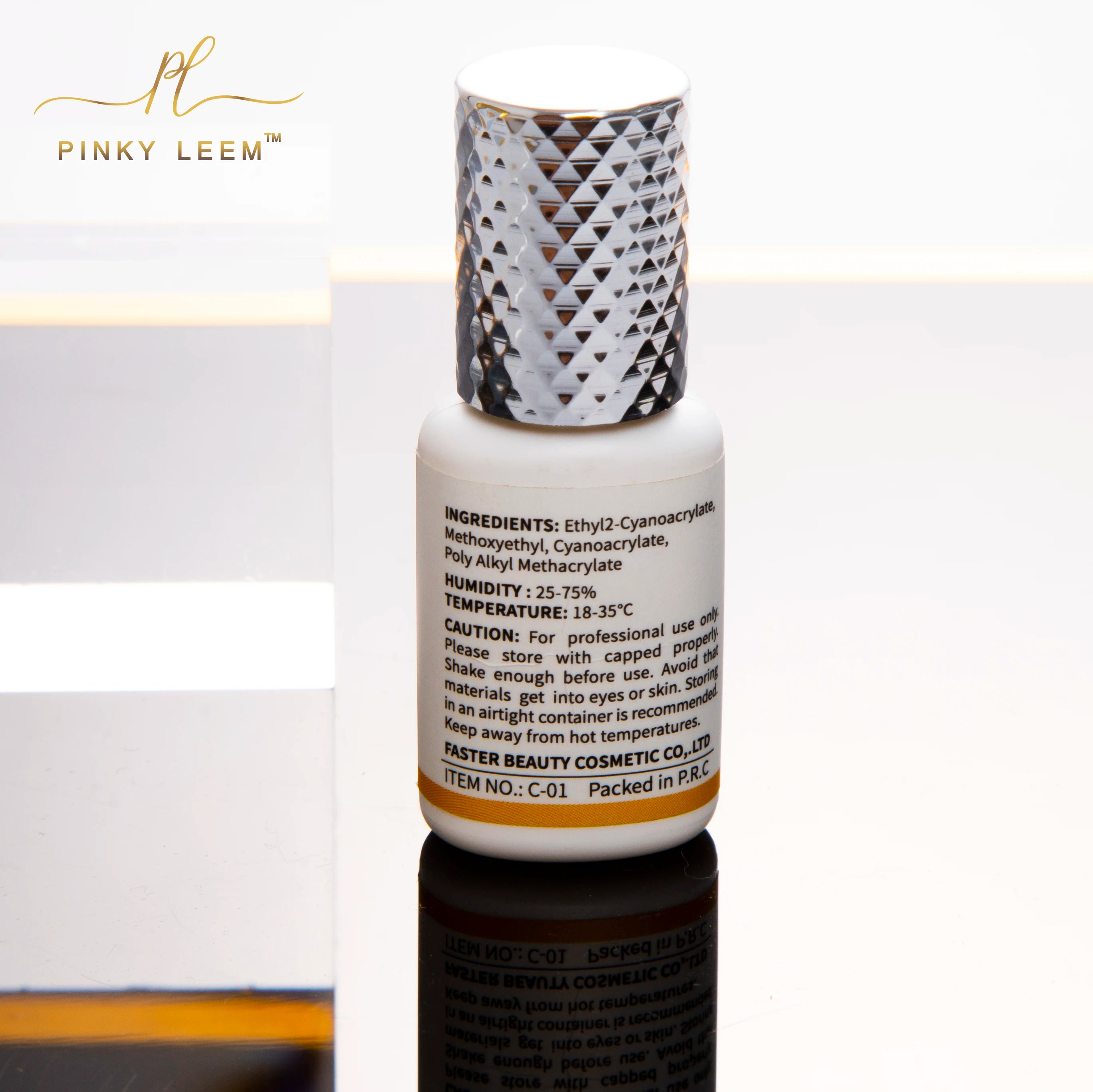 Pinny Leem Wholesale Private Label  Eye Lash Clear Eyelash Glue Adhesive Transparent Waterproof and Oil Proof Lash Glue