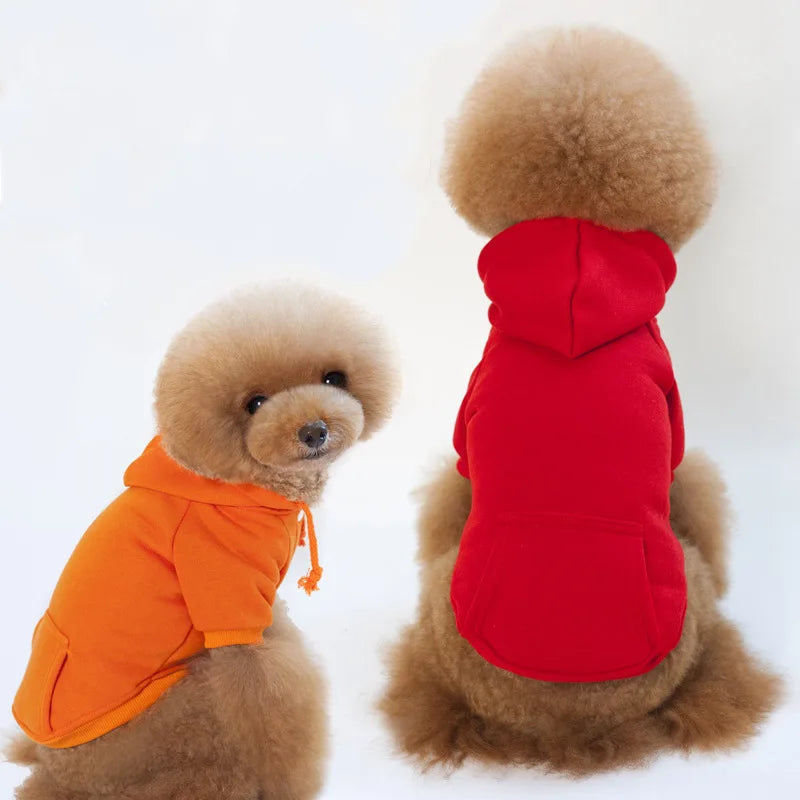 Ready to Ship Bestseller Quick Dispatch Classic Solid Soft Warm Padded Winter Small Medium Breed Puppy Pet Dog Hoodie Jacket