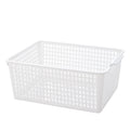 White PP Plastic Storage Basket for Kitchen & Home Multi-Specification Organizer for Toys Sundries & Household Items