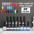 Westink Beauty Professional Gel Polish Vendor Crackle Gel Nail Art Polish With Different Color Coat Effect