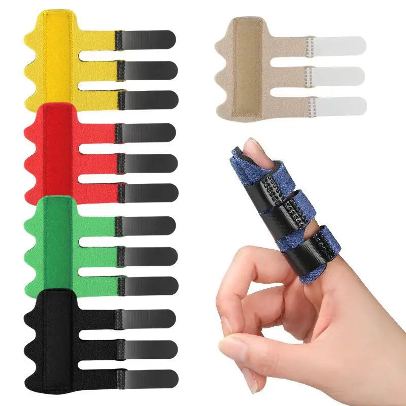 Finger Splint Corrector Comfortable Fixed Finger Brace 3 Fixing Strap