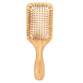 Customized Logo Natural Wood Bamboo Hair Brush Massage Scalp Air Paddle Hairbrush for Women