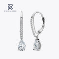 Rochime Exquisite Pear Cut Drop Earrings 925 Sterling Silver Gold Plated Cubic Zirconia Fine Jewelry for Women