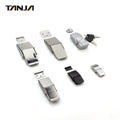 Concealed Toggle Latch Black Steel Hasp Built-in Draw Latch Black Electrophoresis Paint for Small case Toolbox