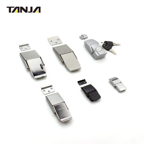 Concealed Toggle Latch Black Steel Hasp Built-in Draw Latch Black Electrophoresis Paint for Small case Toolbox