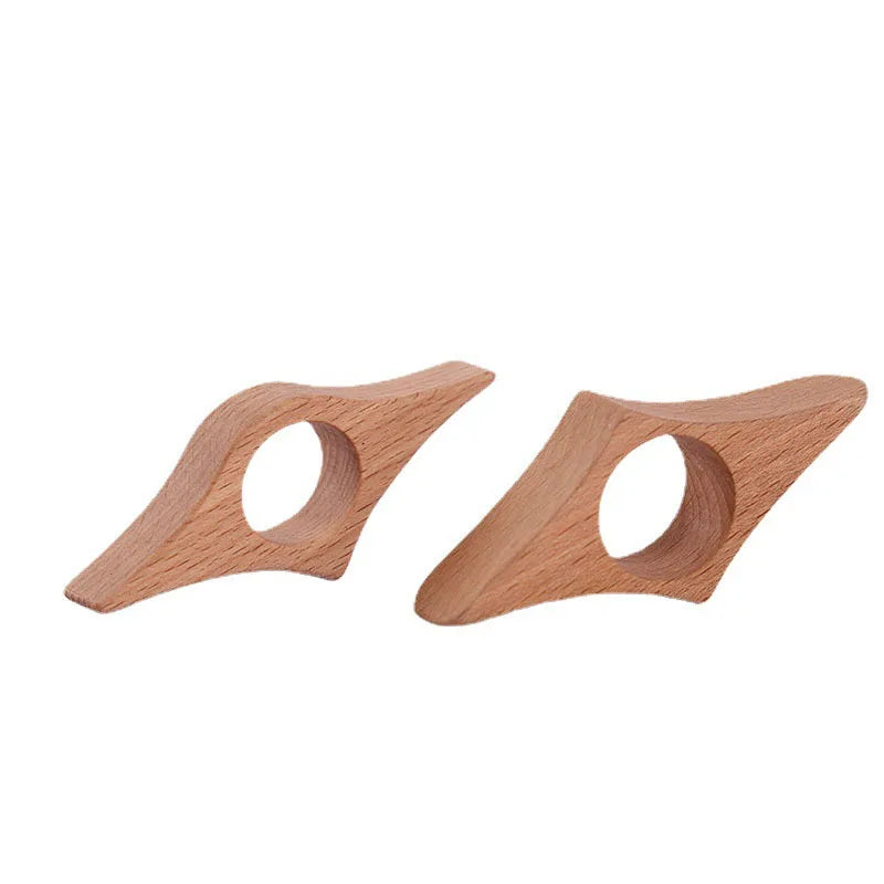 Handmade Walnut Wooden Book Page Holder Thumb Ring for Reading Personalized Logo Wood Reading Bookmarks