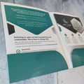 Customized Logo Printing Good Quality Commercial Leaflet Presentation Folder