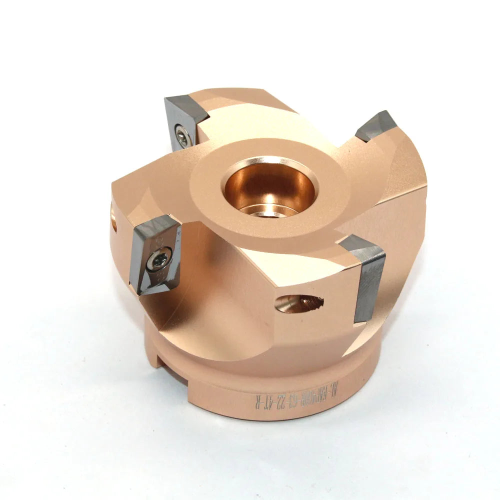 Local Tyrants Gold Coated Alloy Steel Face Mill Cutter 4 Teeth for CNC Machining OEM/ODM Available High Speed High Efficiency MegaBDM