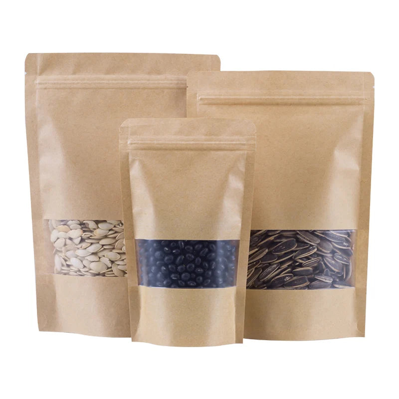 Durable Reused Luxury Christmas Food Custom Sizes Brown White Kraft Paper Bags with Your Own logo Gift Bag Packaging Wholesale