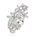 Hot Selling  Glass Brooch Pin New Product for Children's Clothing for Wedding Engagement Alloy Rhinestone Wedding Brooch