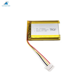 For IEC62133 103450 2000mAh Li Polymer Rechargeable Battery 3.7v UN38.3 10x34x50mm 300 Cycles