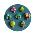 New Creative 100Pcs Assorted Mini Artificial Tree Flatback Resin Cabochons for Scrapbooking Phone Case Decoration Supplier