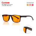 Hot Selling New Design Classic Fashion Trend Black Square TR90 Frame Anti Blue Light Glasses for Men and Women