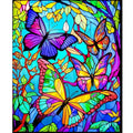 Diy Acrylic Painting by Numbers for Adults Starter Kit Butterfly Picture With Numbers for Home Decors 40x50cm/16x20inch With