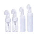Face Washing Facial Brush 100ml 120ml 150ml 200ml Emulsion Foam Mousse Plastic Lotion Bottle Foaming Face Wash Bottle with Brush