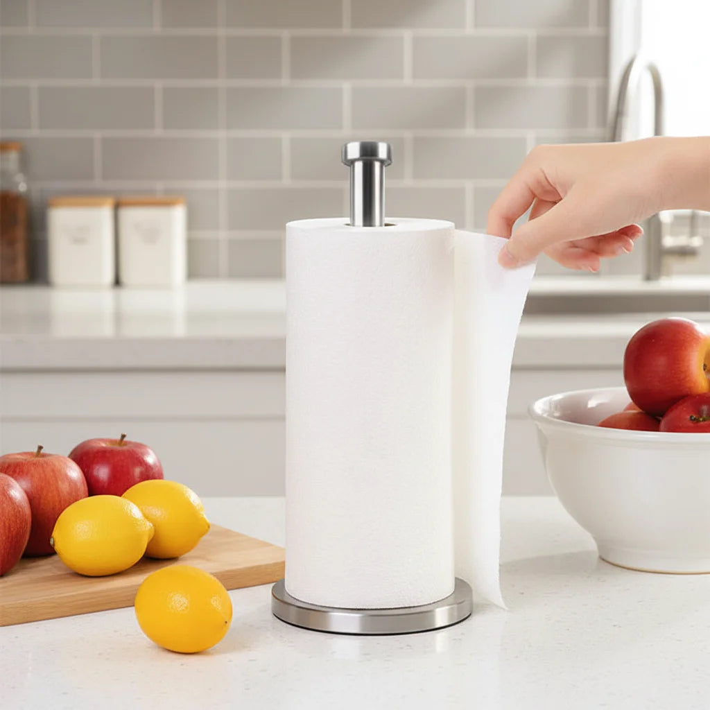 In Stock Stainless Steel Kitchen Toll Holder Table Napkins Stand Home Storage Organizer Toilet Paper Holder Table Decoration
