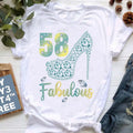 Summer Vintage Women's T-shirt Fashionable Retro O-College Button Factory Direct Custom Printed for Anniversary Birthday