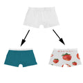 Polyester Sublimation Blanks Women's Mid-Rise Boyshort Panties Solid Sexy Adults Printed Knitted Customized Color Breathable