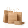 Factory Wholesale Modern Luxury Kraft Paper Bags Fast Food Packaging Takeaway Customised Personalised Offset Printing Plain Food