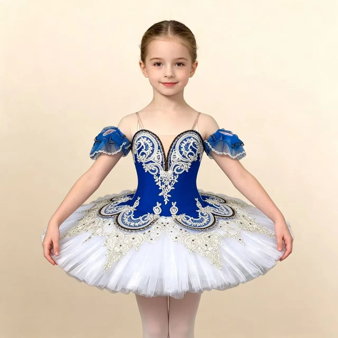 Professional Hard Organdy Ballet Tutu Dress Swan Lake Ballerina Performance Costume Stage Dance Wear  for Girls