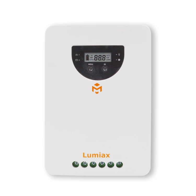 Lumiax 12V 24V 60A MPPT Solar Charge Controller Grid System Bluetooth RS485 IP32 Protection 1500W Max PV Power Lithium