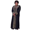 Low Price Rhinestone Ankara Maxi Dress ELEGANT African Dresses Women Loose Black Abaya Dubai