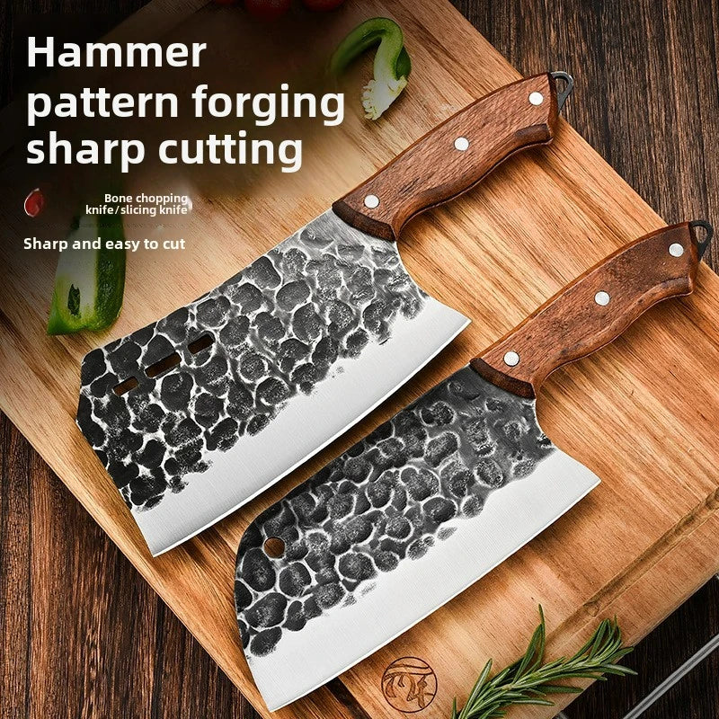 High-Performance Household Chef Knife Metal Tool for Bone Cutting and Meat Slicing in Kitchen Hand-Forged Kitchen Tool