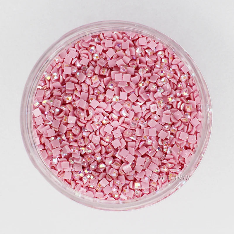 Diamond Painting AB Drills Square 605AB Pink Color DMC Diamond AB Beads
