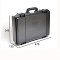 Hengtime IP67 Waterproof PP Material Storm Tool Case Pre-cut Foam Black Square Design Protect Instrument 475x345x130mm Model MegaBDM