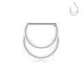 F136 Titanium  D Shape Nose Ring Earrings 16G Half Ring Ear Cartilage Tragus Helix Conch Piercing Jewelry