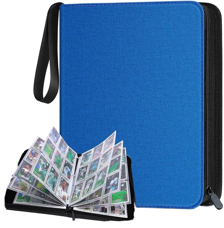 Junmei 9-Pocket Trading Card Games Collection Binder 900 Pockets PU Material Business Card Binder for Games